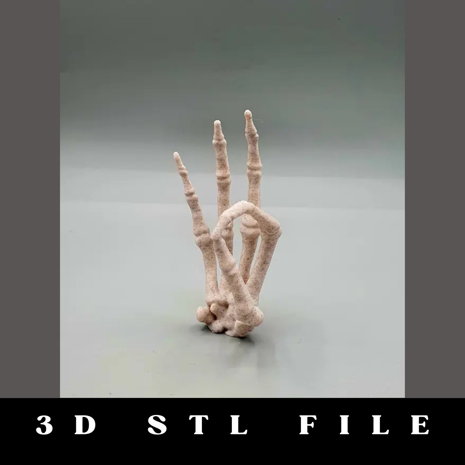 Skeleton Hand OK Sign STL File - Image 2