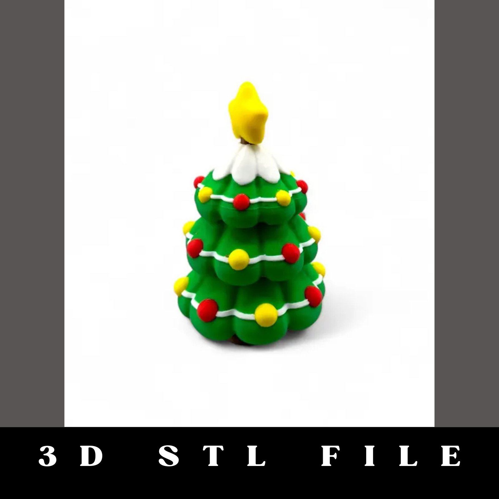Christmas Tree Spinner STL File - Image 2
