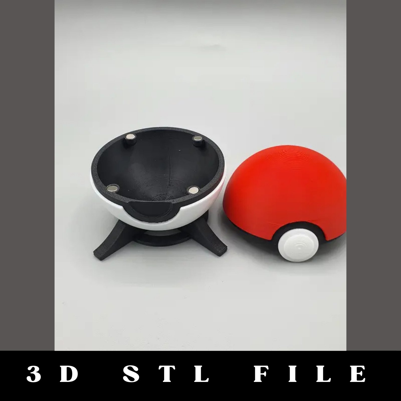Pokémon Poké Ball Container STL File - Image 2