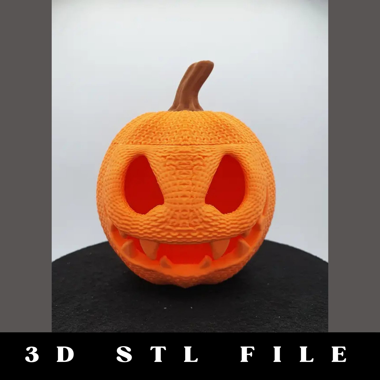 Knitted Crochet Pumpkin STL File - Image 2