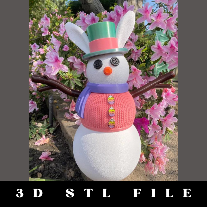 Carrot Scarf for Giant Snowman STL File