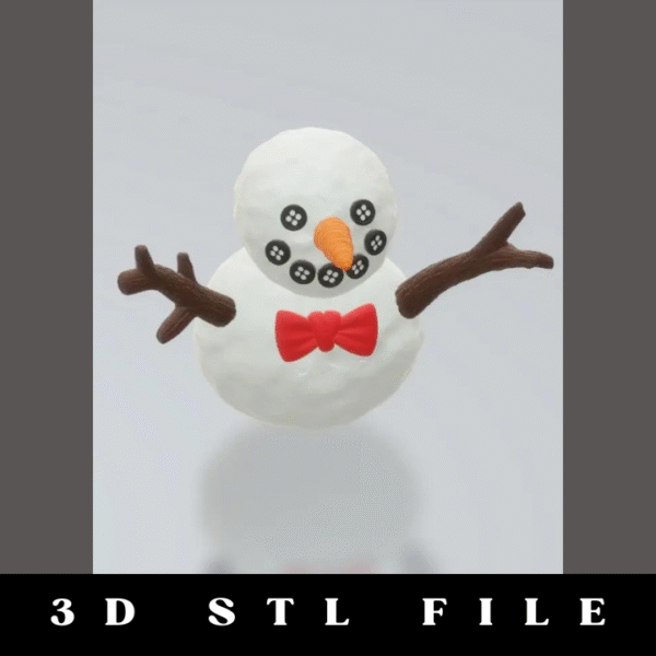 Small Snowman STL File