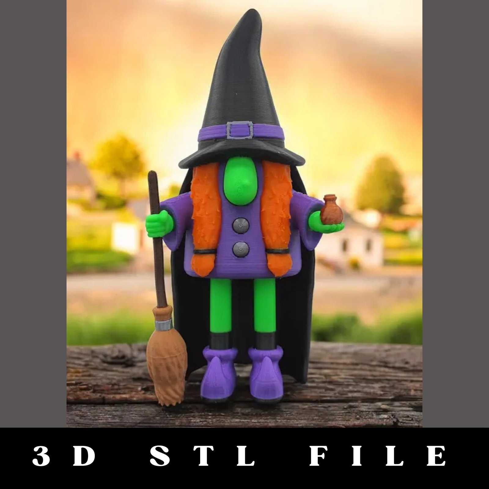 Gnome Witch STL File