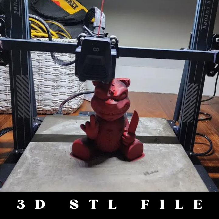 Naughty Panda Flipping the Bird STL File with 3MF - Fun 3D Model - Image 7