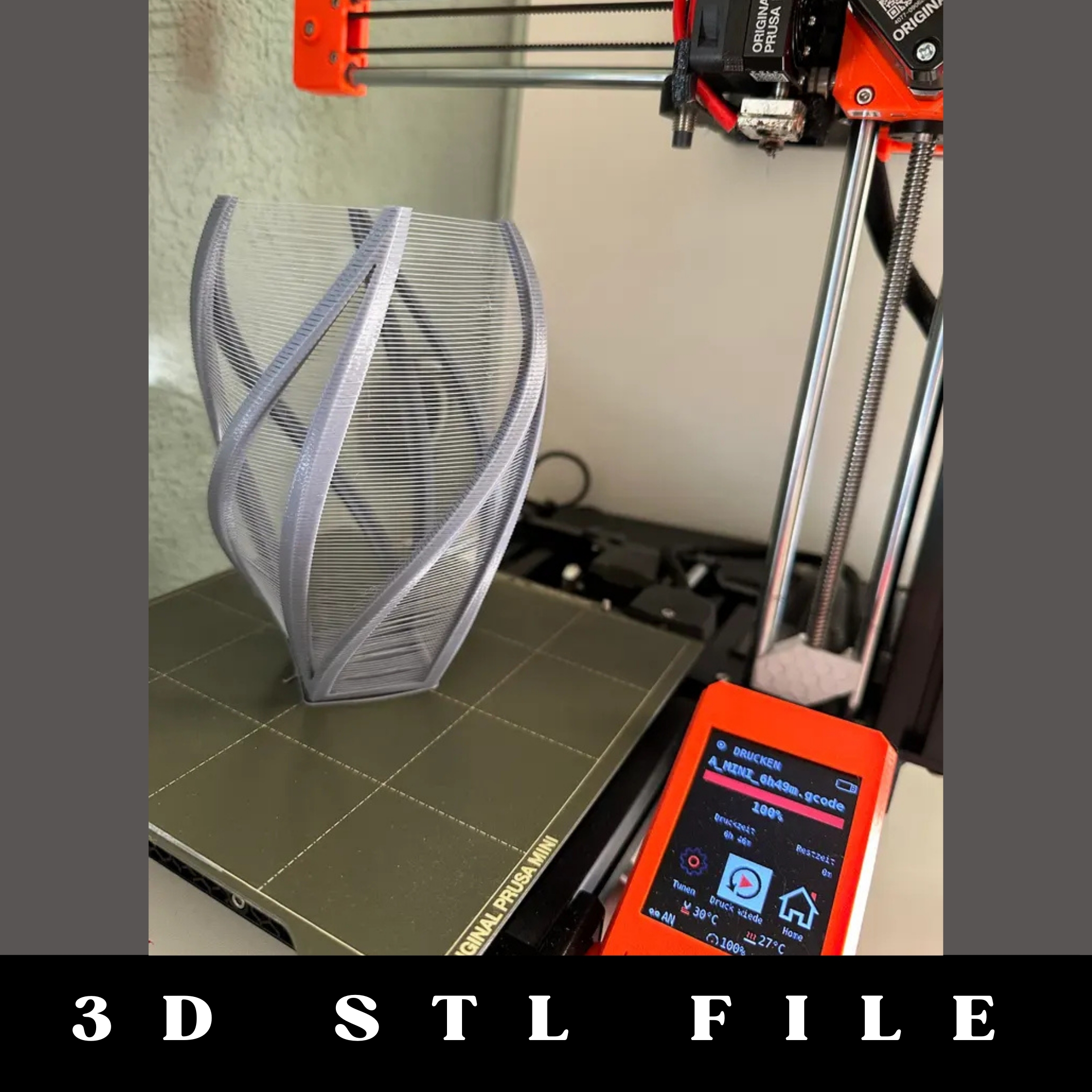 Twisty String Vase STL File - Image 3