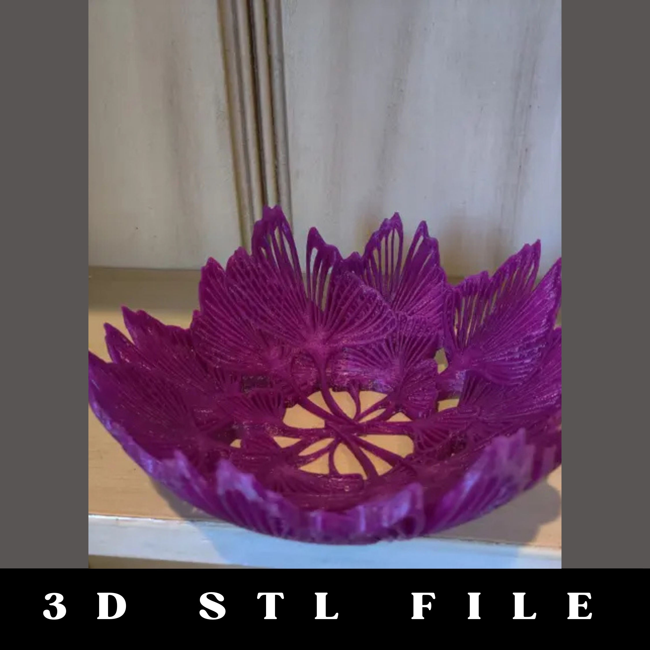 Ginkgo Ornate Bowl STL File - Image 3