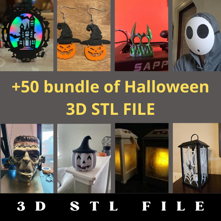 50+ Halloween 3D STL File Bundle v2 - Image 3