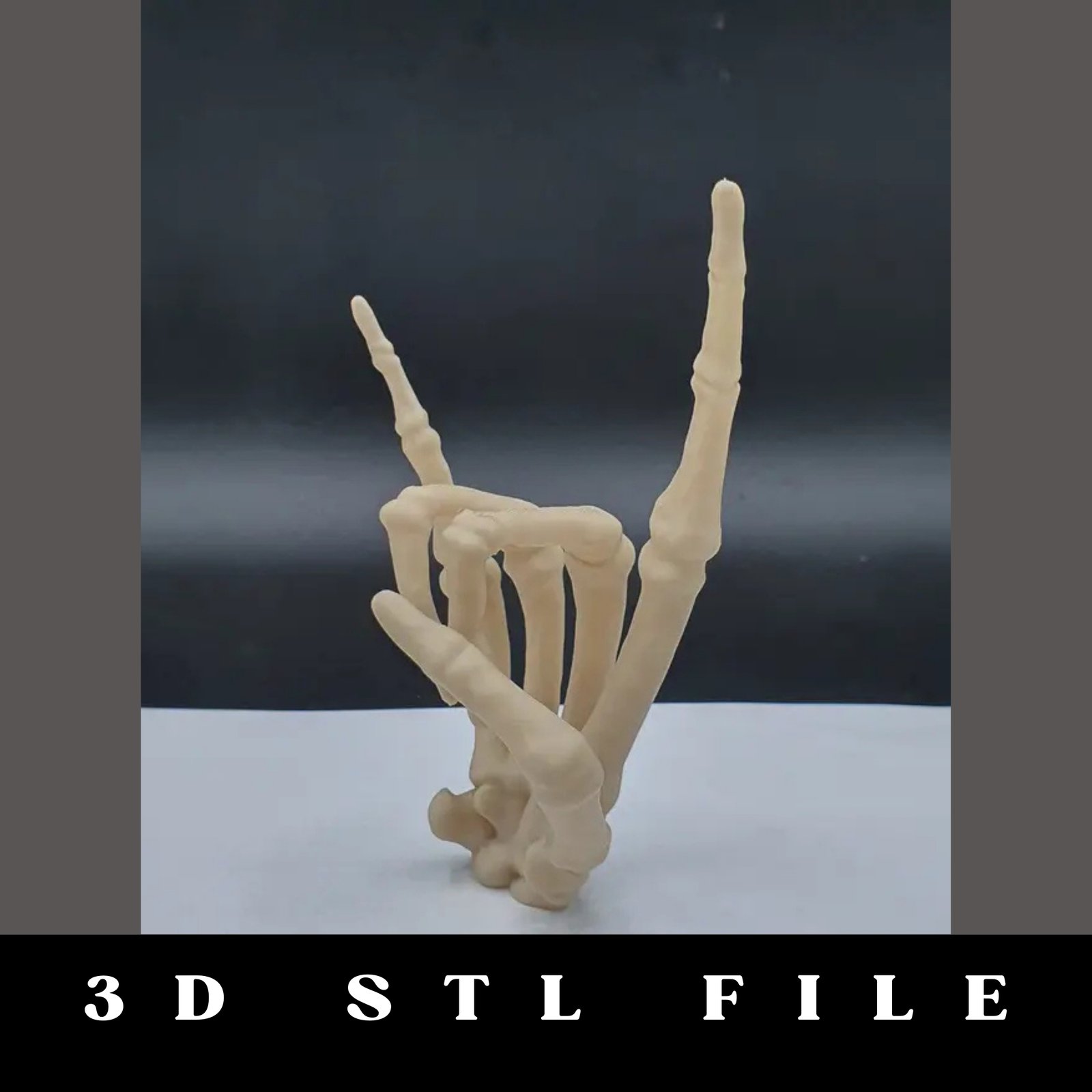 Skeleton Hand Horns STL File - Image 3