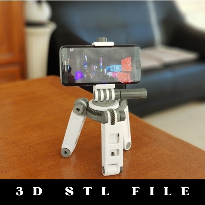 Tripod Smartphone Stand: The Versatile 3D Printable STL File