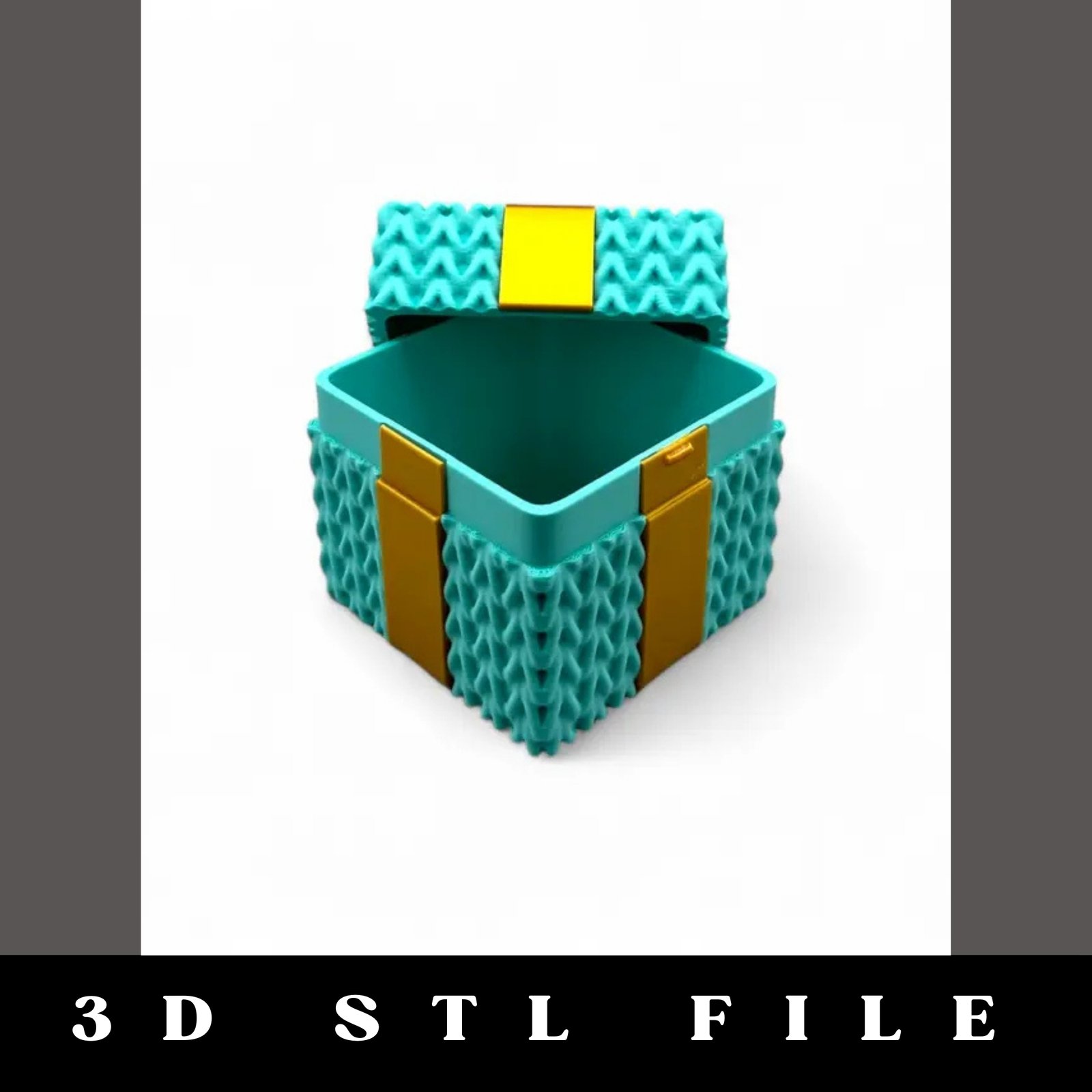 Holiday Knitted Gift Box STL File - Image 3