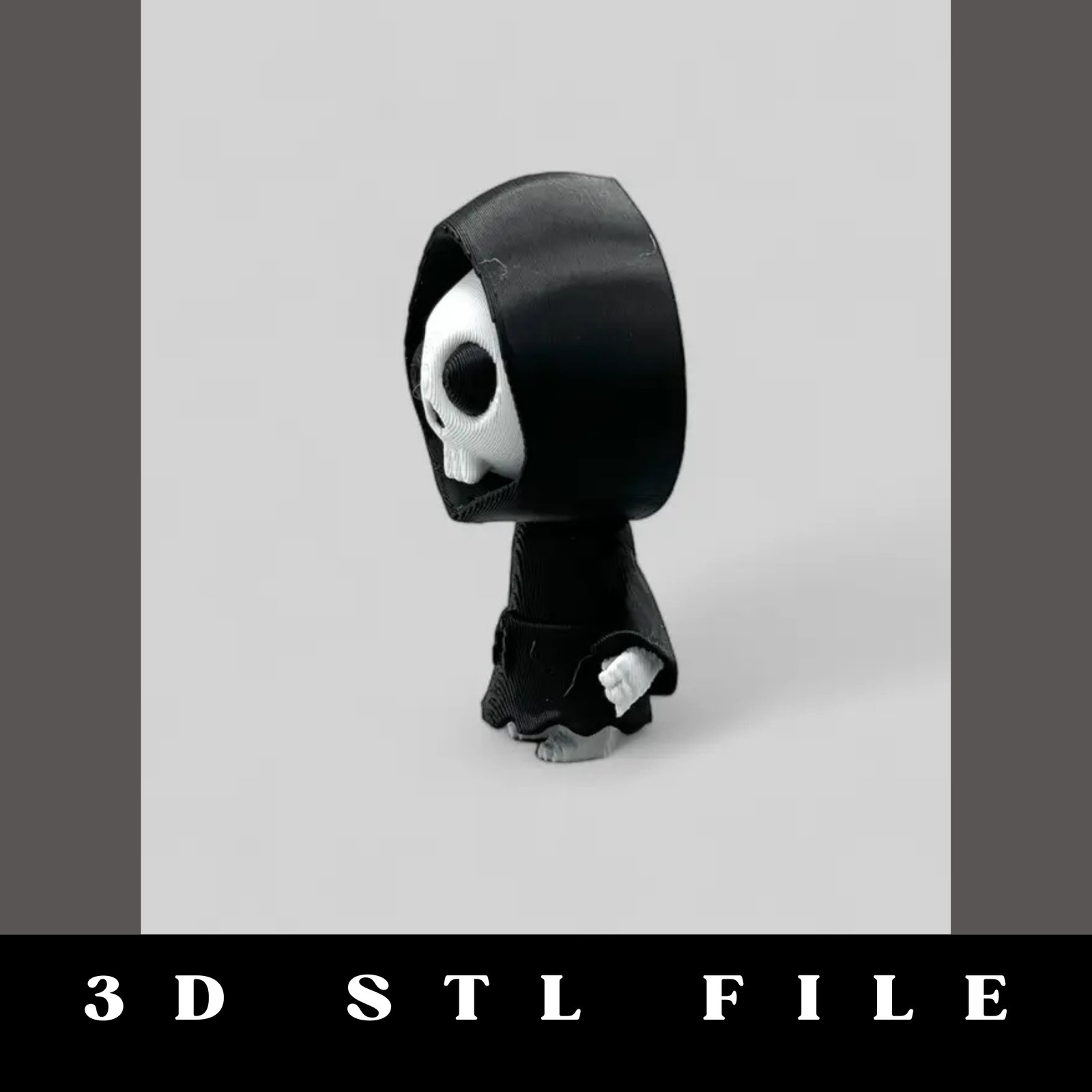 Mini Hooded Skeleton STL File - Image 3