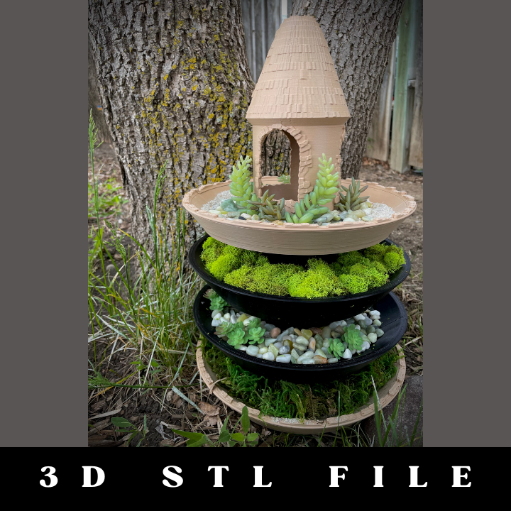Upcycled Spool Planter STL File: Eco-Friendly and Stylish Plant Holder - Image 17