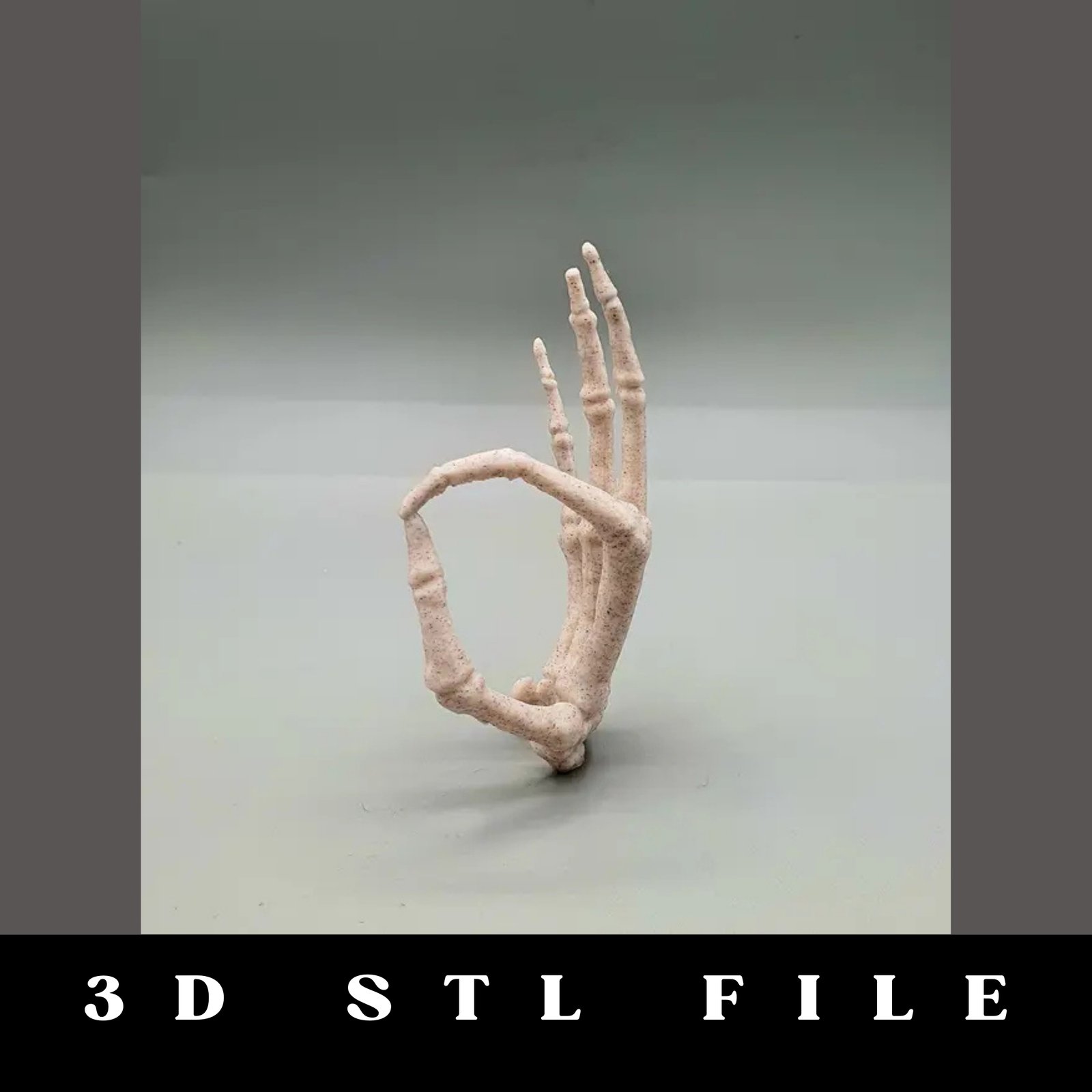Skeleton Hand OK Sign STL File - Image 3