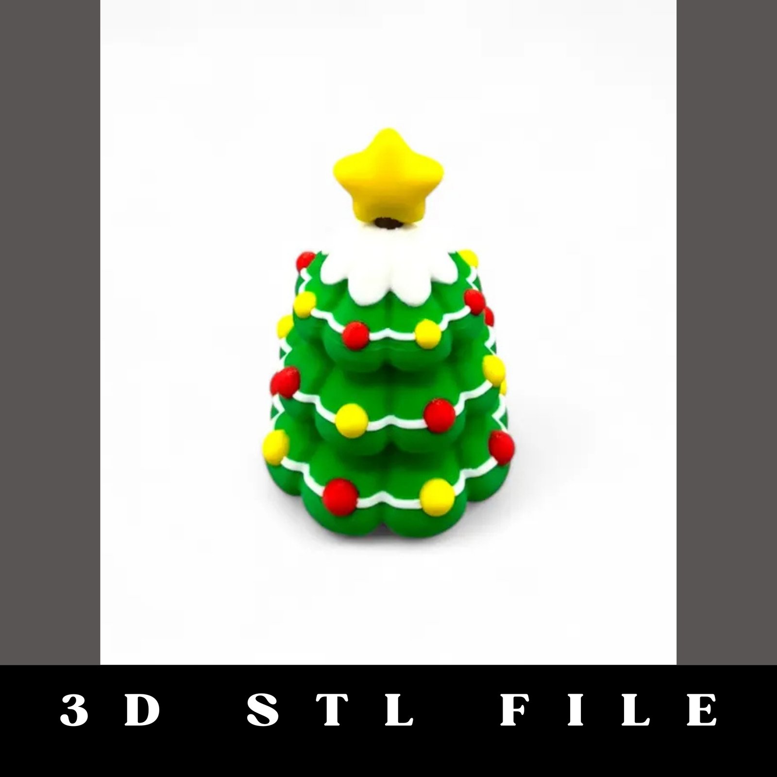 Christmas Tree Spinner STL File - Image 3