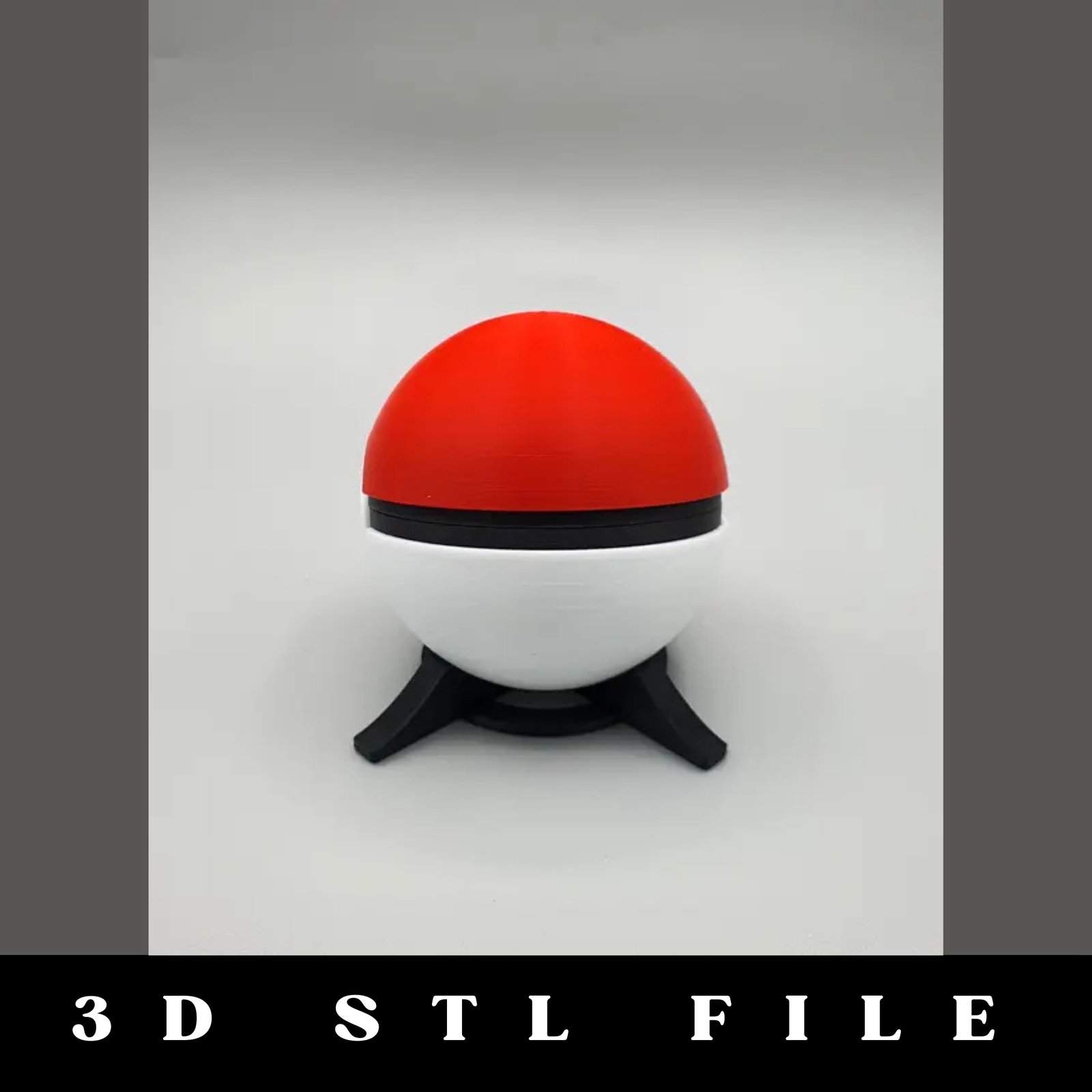 Pokémon Poké Ball Container STL File - Image 3