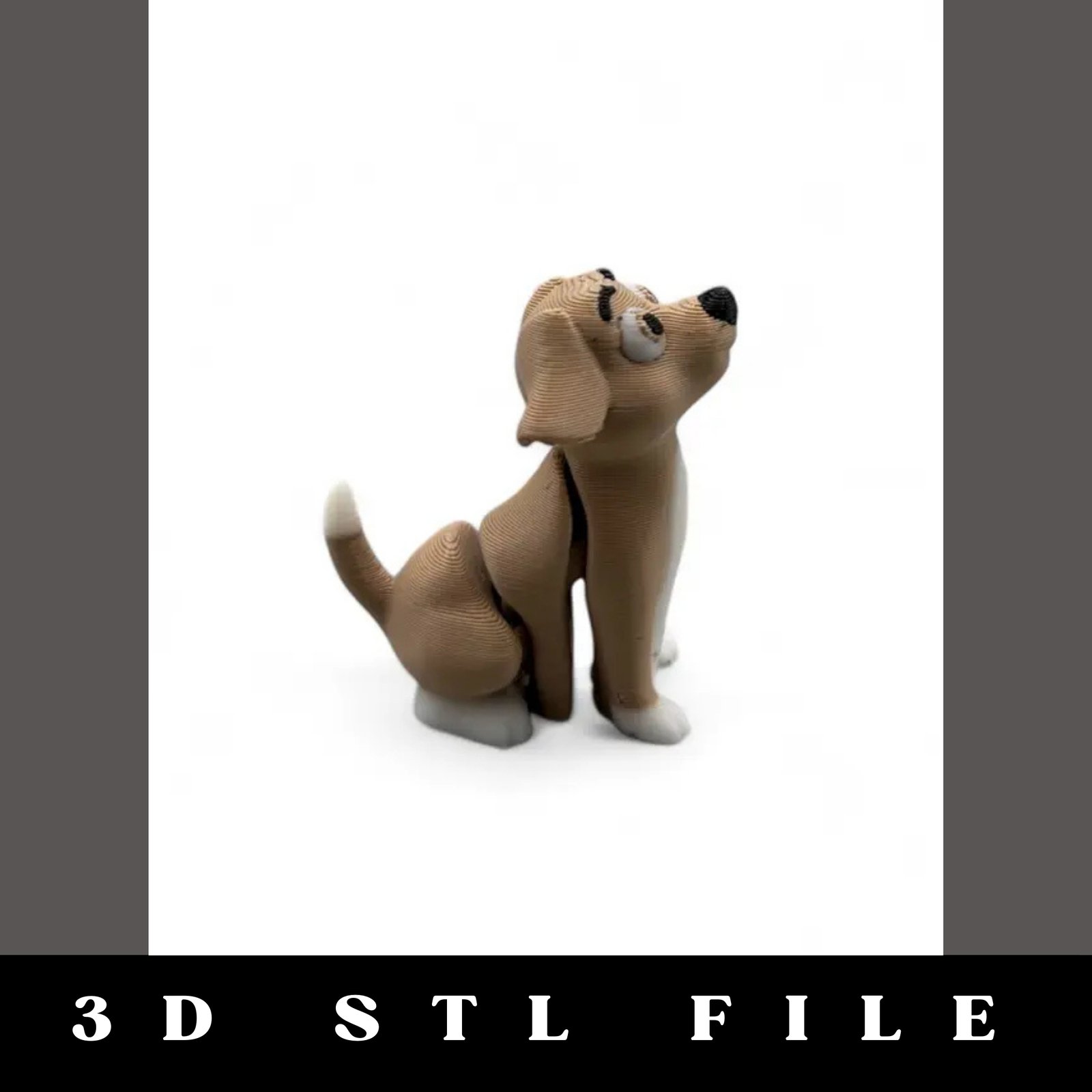 Wiggle Pup Flexy Dog STL File - Image 3