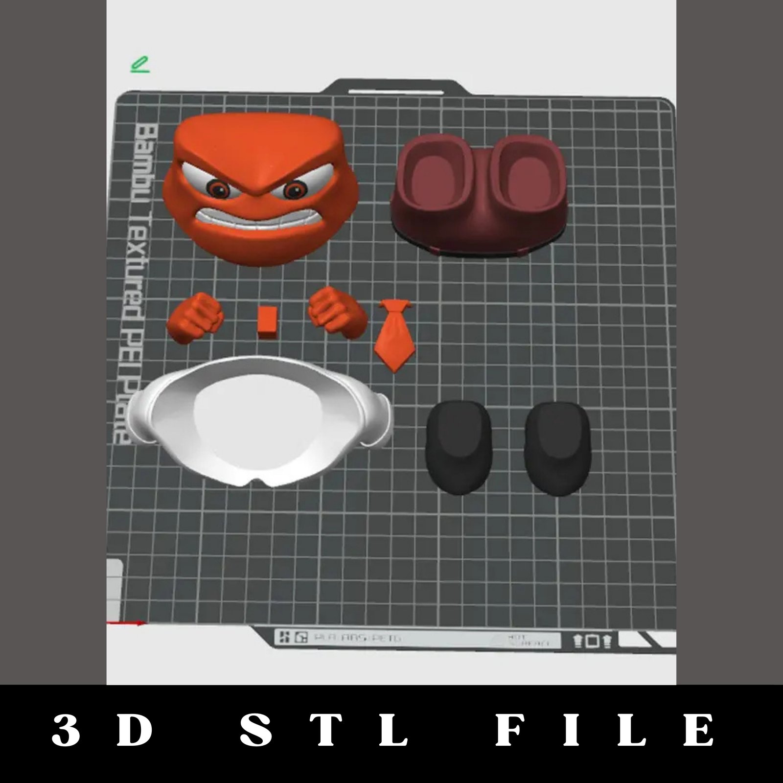 Anger Inside Out STL File - Image 3