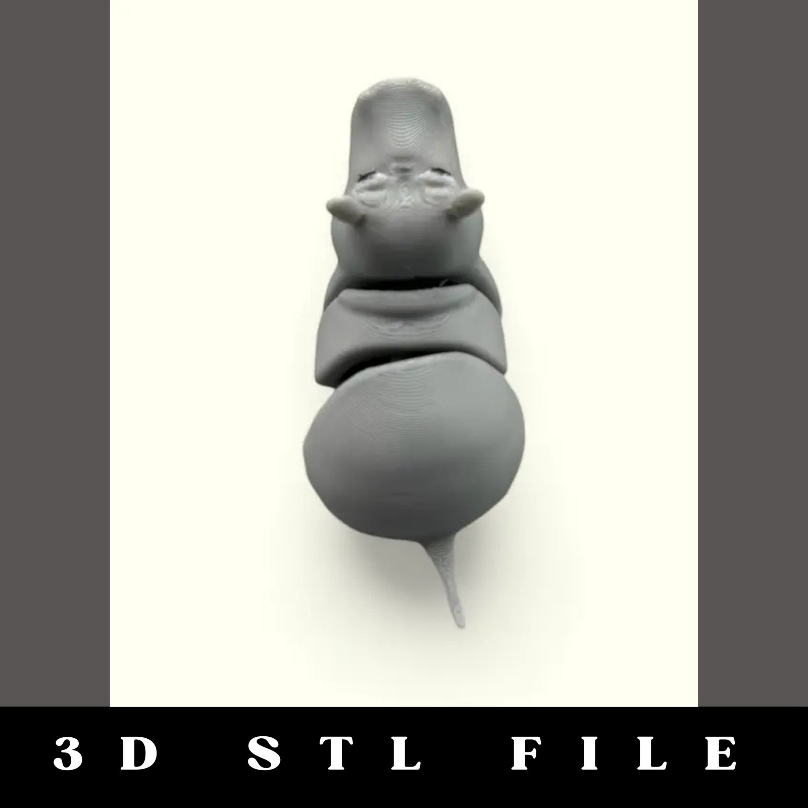Baby Hippo Flexy STL File - Image 3