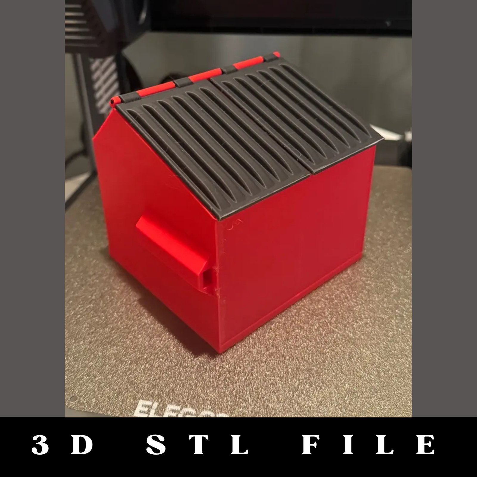 Mini Realistic Dumpster STL File - Image 3