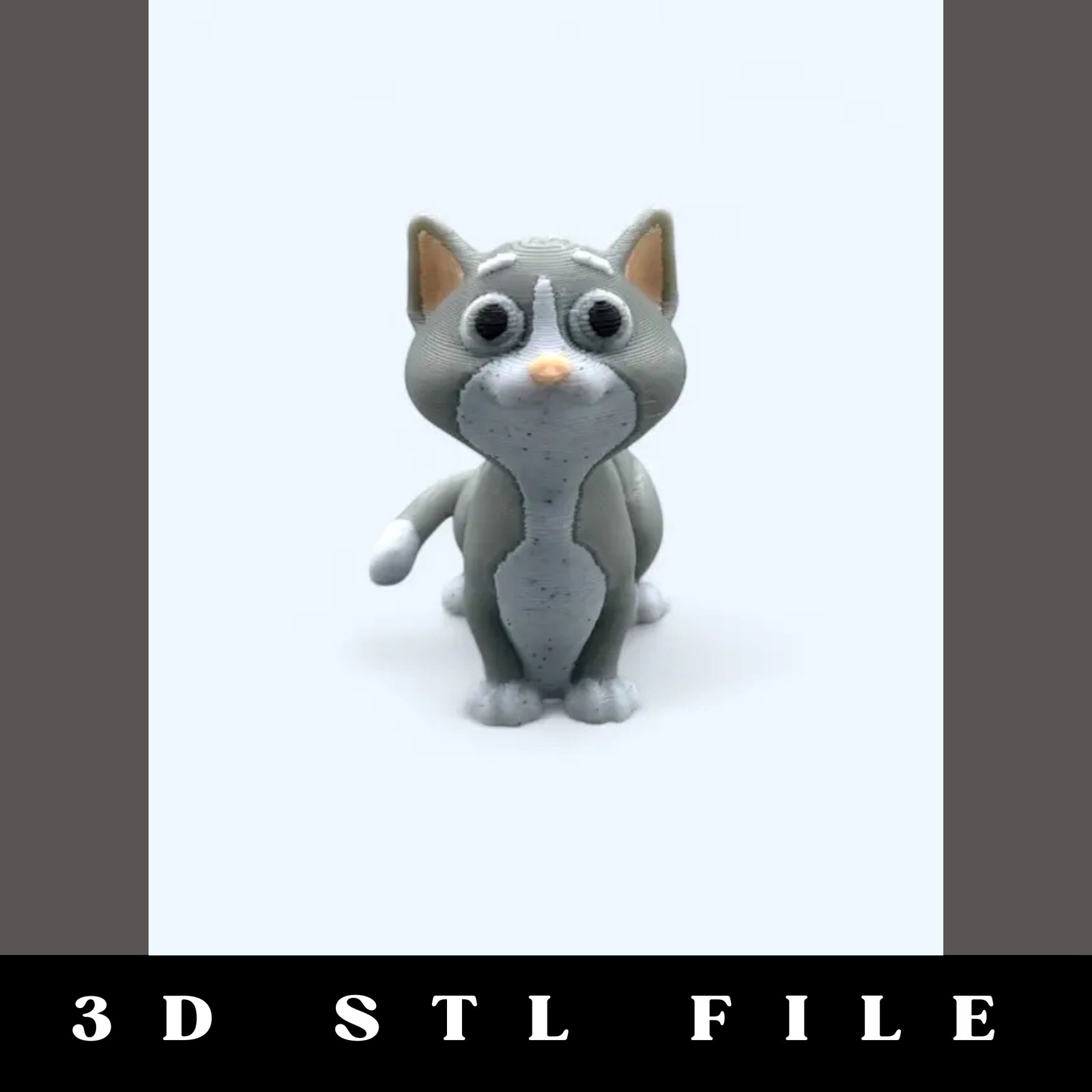Cuddles the Cat Articulating Flexy STL File - Image 3