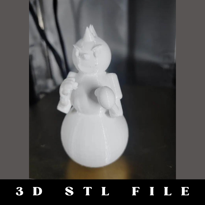 Scrappy the Snowman STL File - Image 3