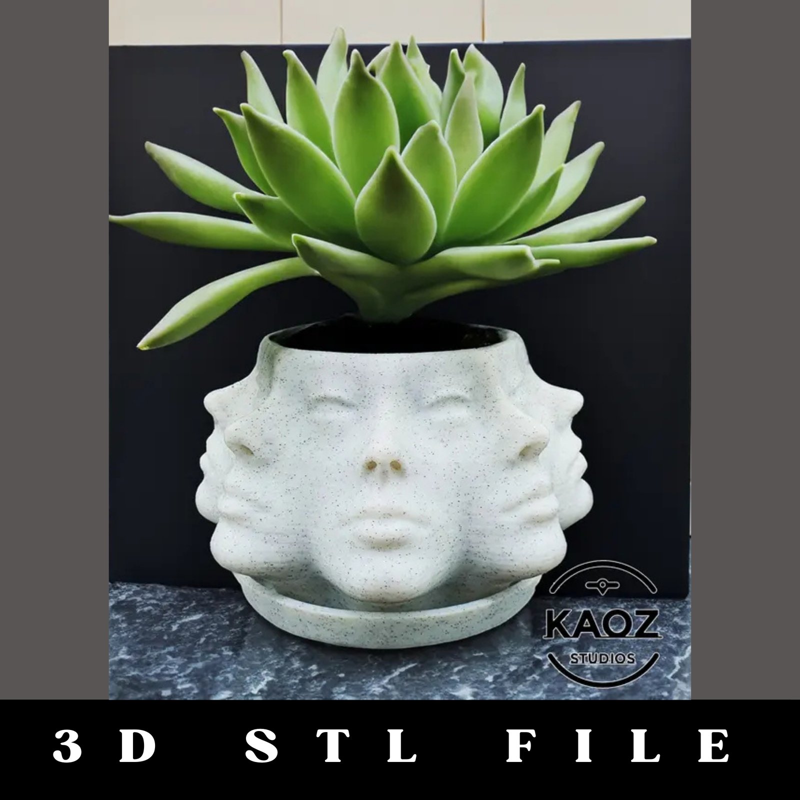 Multi Face Planter STL File