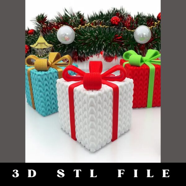 Christmas Crochet Box STL File