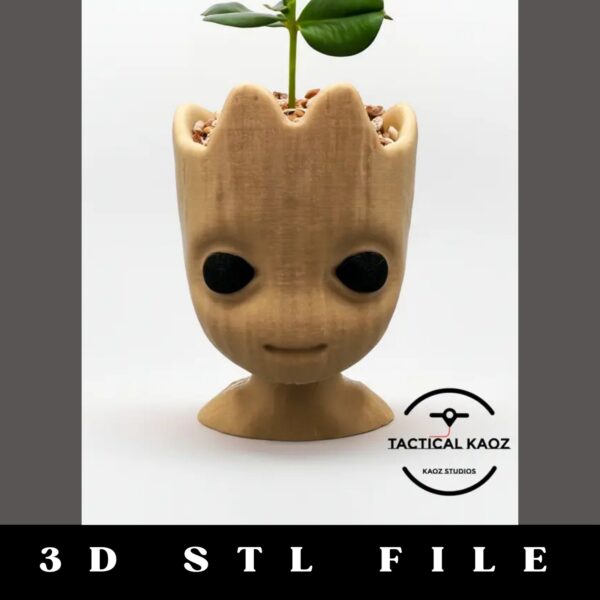 Baby Groot Planter STL File