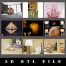 Bundle +50 lamp STL file models for 3D printing