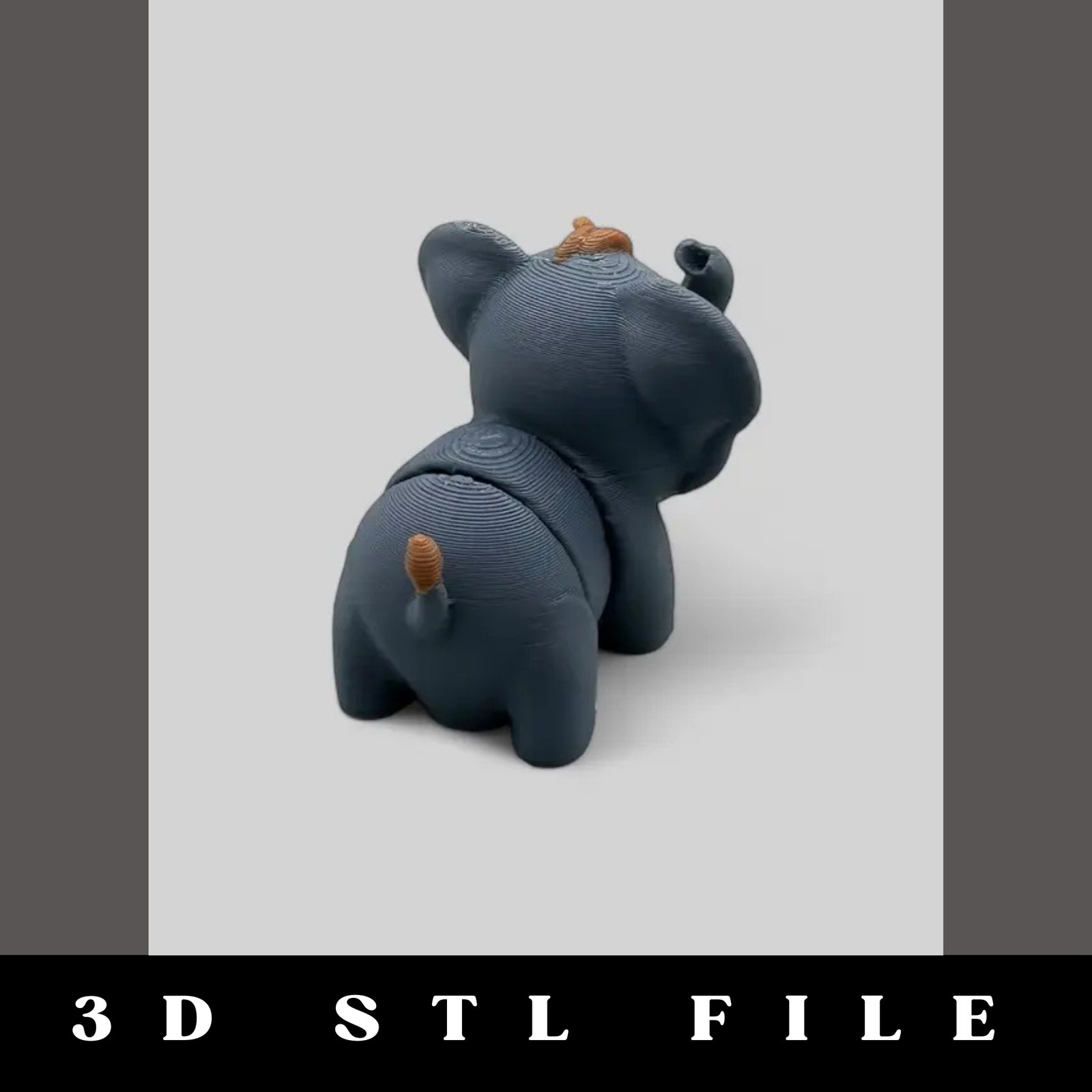 Tumbles the Playful Baby Elephant STL File - Image 4