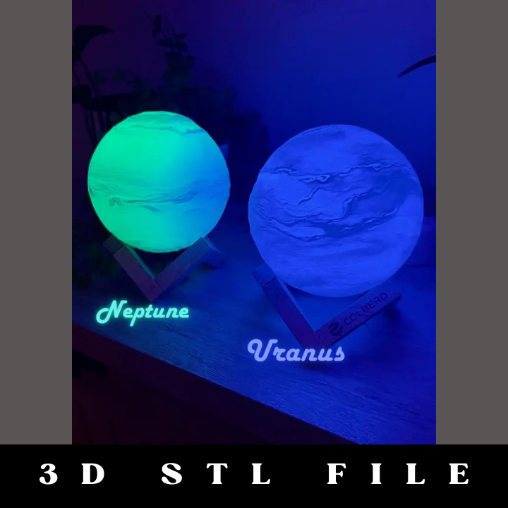 Planet Lamps STL File - Image 4