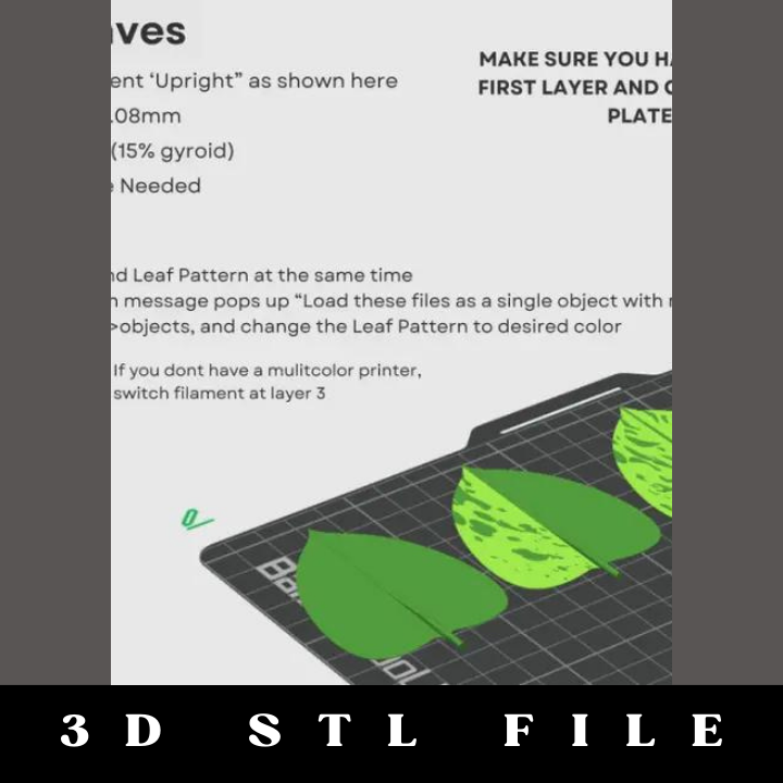 Pothos - Articulating Plant STL File - Image 4