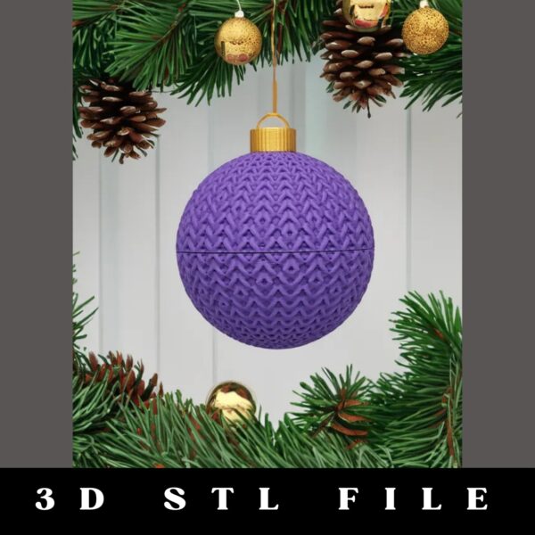 Christmas Crochet Ornament STL File