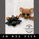Mini Bat Keychain STL File