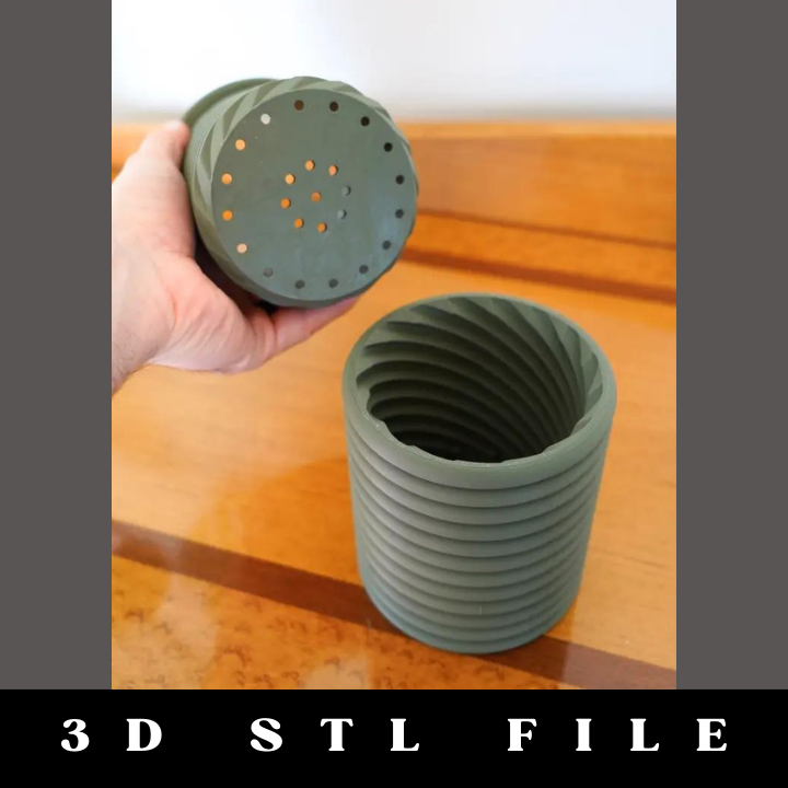 Spinny Plant Pot STL File - Image 5