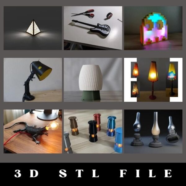 Bundle +50 lamp STL file models for 3D printing - Image 5