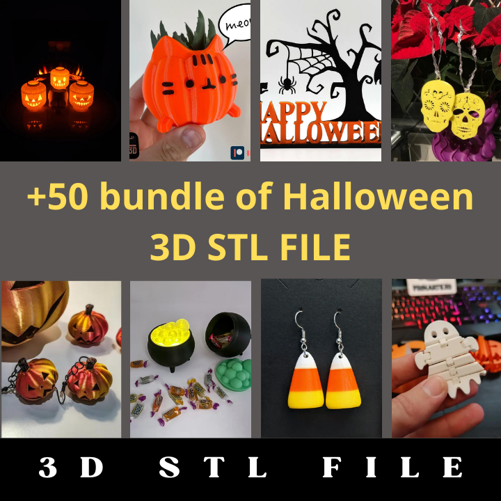 50+ Halloween 3D STL File Bundle v2 - Image 4