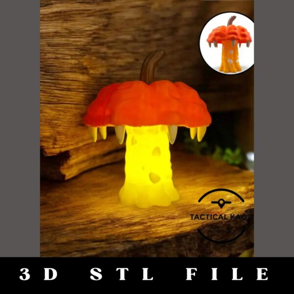 Pumpkin Mushroom Tea Light STL File