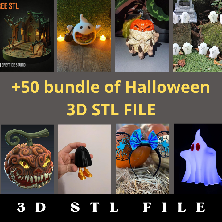 50+ Halloween 3D STL File Bundle v2 - Image 5