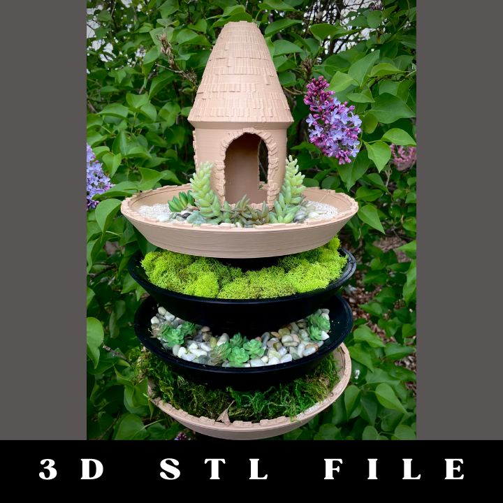 Upcycled Spool Planter STL File: Eco-Friendly and Stylish Plant Holder - Image 13