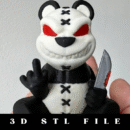 Naughty Panda Flipping the Bird STL File with 3MF - Fun 3D Model