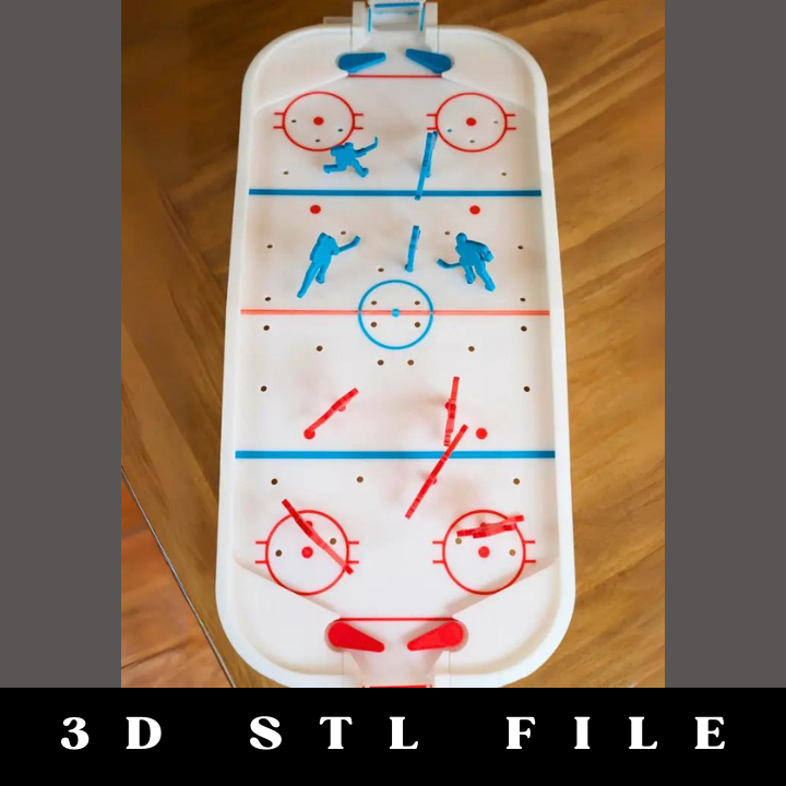 Desktop Hockey STL File - Image 2