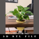 Desk Plant Pot STL File