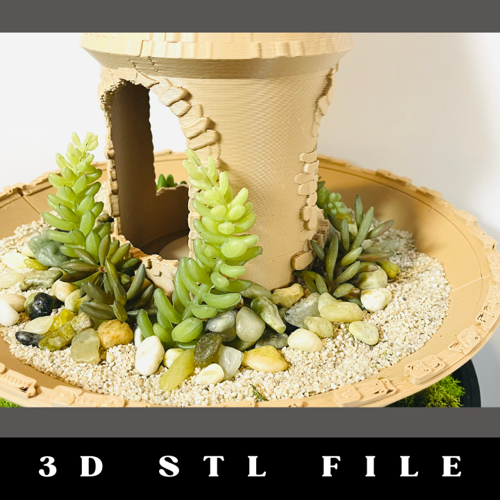 Upcycled Spool Planter STL File: Eco-Friendly and Stylish Plant Holder - Image 12