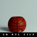 Basketball Planter 3D Print STL File