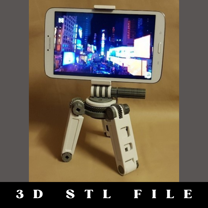 Tripod Smartphone Stand: The Versatile 3D Printable STL File - Image 2