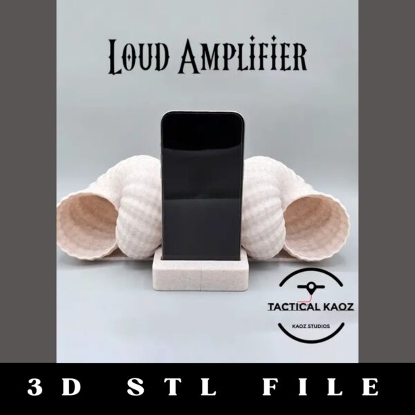 Seashell Horn Amplifier STL File