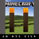 Minecraft Light Torch STL File
