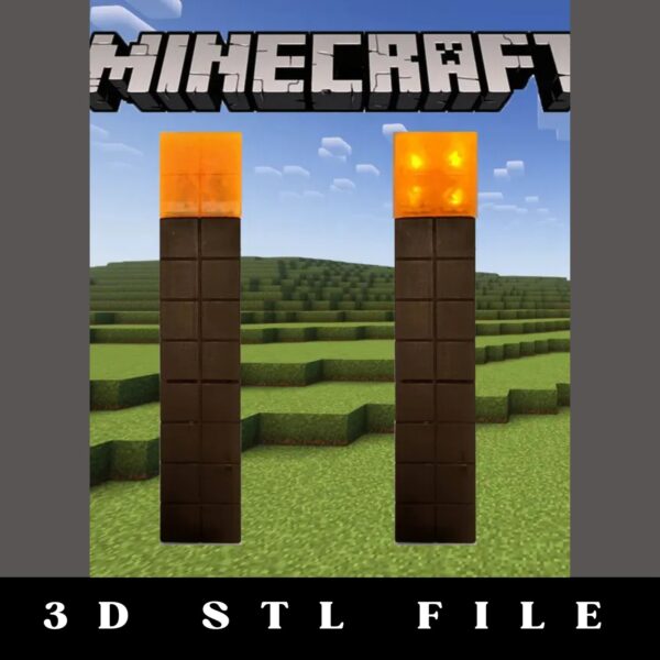 Minecraft Light Torch STL File