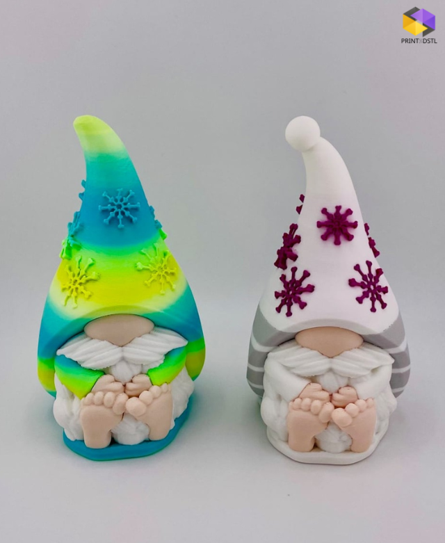 Snowflake Sweater Gnome STL File